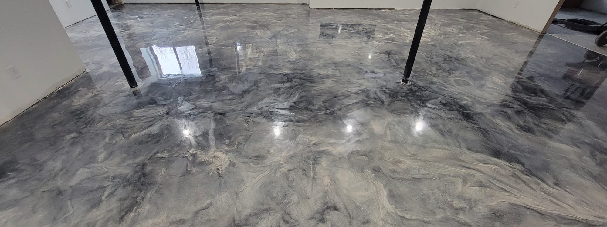 Metallic Epoxy Floors by All Out Coatings