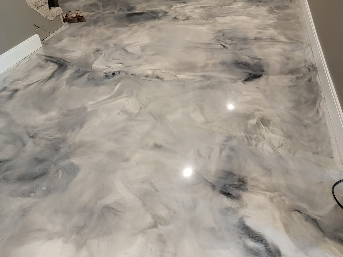 Metallic Epoxy Floors by All Out Coatings